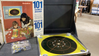 BOARD GAME BOARD - CROKINOLE, CHECKERS, BACKGAMMON
