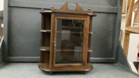 WALL MOUNT CURIO CABINET W/ SINGLE DOOR