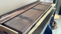 SHELF #16 - WOOD COLOUR BLINDS - ALL APPEAR TO BE 2&rdquo; SLATS