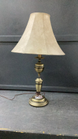 TALL TABLE LAMP W/ BRONZE LOOK METAL BASE