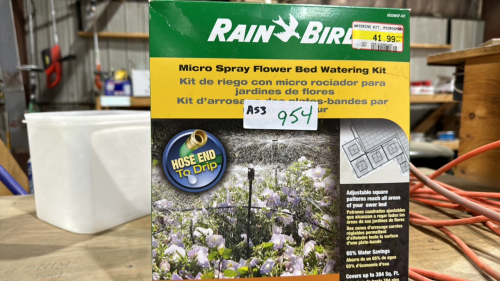 Rainbird micro spray, flower bed watering kit