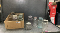COLLECTION OF ANTIQUE CANNING JARS