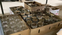 SHELF #6 - LARGE AMOUNT OF CANNING JARS