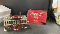COCA-COLA LIGHTED "BOTTLING PLANT" SNOW VILLAGE