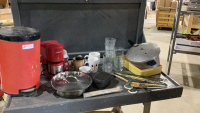 CUISINART 4CUP COFFEE MAKER, MUGS, PAN, GLASSES,
