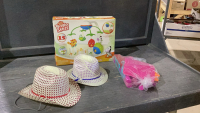 (2)SMALL COWBOY HATS, MY LITTLE PONY TOYS, MOBILE