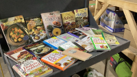 BOX OF RECIPE BOOKS