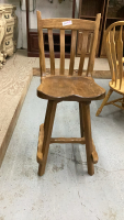 WOODEN KITCHEN COUNTER STOOL
