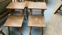 PAIR OF END TABLES