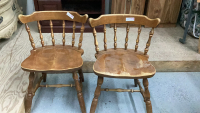 PAIR OF WOODEN CHAIRS