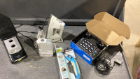 BOX PHONE, POWER SCISSORS, STEAMER, IRON & AERO GARDEN