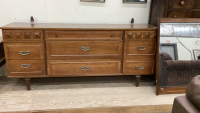 NINE DRAWER DRESSER WITH MIRROR