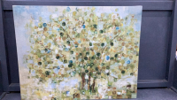 "BUBBLE TREE" MOUNTED CANVAS