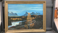 MOUNTAIN LANDSCAPE PAINTING