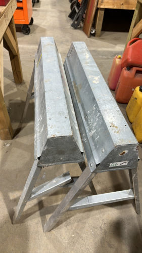 Galvanized sawhorses