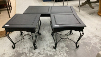 3 PC. COFFEE AND END TABLE SET