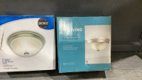 (2) CEILING LIGHT FIXTURES