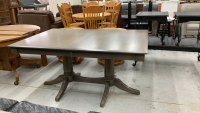 WOOD TABLE WITH TWO INSERTS