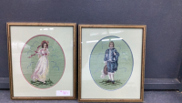 BLUEBOY & PINKIE NEEDLEPOINT PICTURES