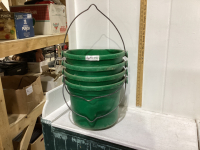 4 PLASTIC BUCKETS