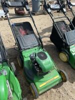 John Deere push lawnmower with bagger