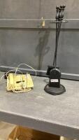 FIREPLACE TOOLS + VINTAGE CORDED PHONE
