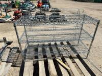Stainless steel adjustable shelf