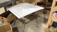 CAMPING ACCESSORIES - (2) COLLAPSABLE TABLES, THERMOES JUG, WATER JUG