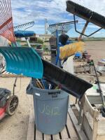 Tub of shop and yard tools