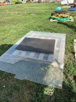 Stack of clear plexiglass