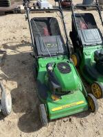 John Deere push lawnmower with bagger