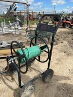 Garden hose on reel
