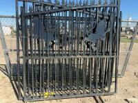 Bi-parting iron gate