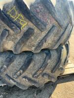 Two tractor tires