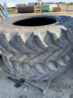 Two Firestone tractor tires