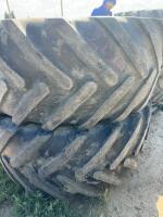 Two heavy duty Michelin tires
