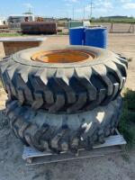 Two heavy tires