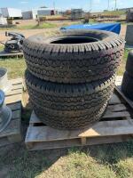 Stack of three Wrangler tires