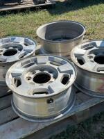 Four GMC aluminum rims