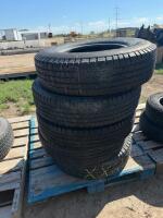 Stack of five tires