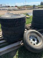 Stack of trailer tires