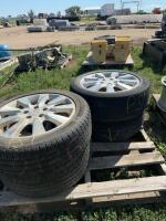 Set of four tires on Honda rims