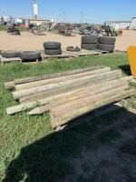 Pallet of fence post and braces