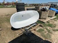Bathtub with faucet