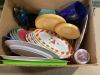 2 BOXES - DECOR + CAMPING/HOUSEHOLD SUPPLIES - 2