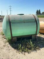 Approximately 500 gallon poly tank