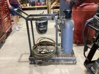 WELDING CART W/ HOSES, REGULATORS, CO2 TANK