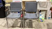(2) STACKING CHAIRS