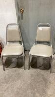 (2) STACKING CHAIRS