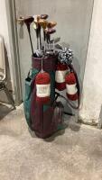 GOLF BAG W/ (15) CLUBS